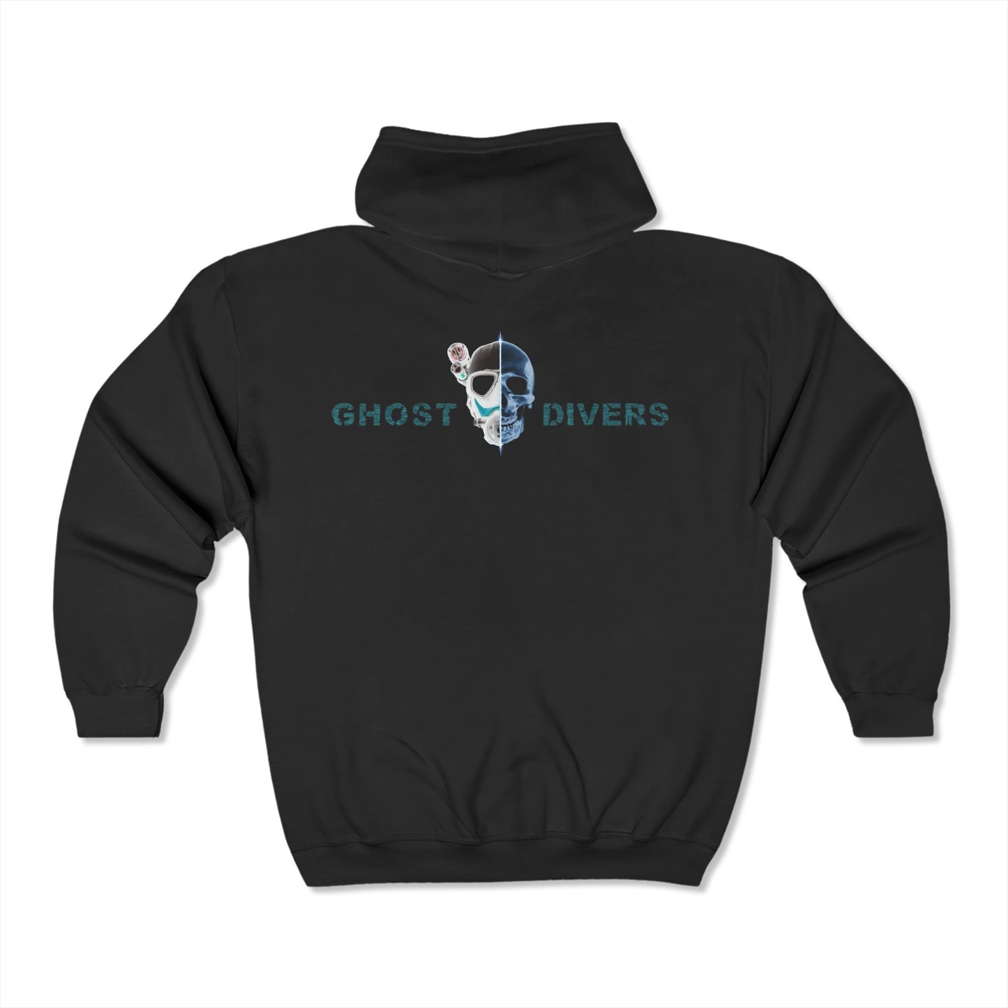 Unisex Hoody/front zip GHOST DIVERS