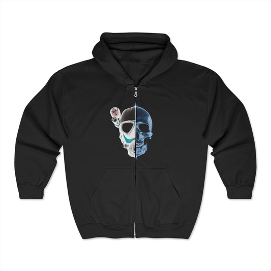 Unisex Hoody/front zip GHOST DIVERS